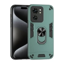 Phone Case for Motorola Edge 40 Neo Hybrid Case with Ring Kickstand, Heavy Duty Protection Armor Case with Comfortable Grip Support Magnetic Car Mount for Motorola Edge 40 Neo - Darkgreen