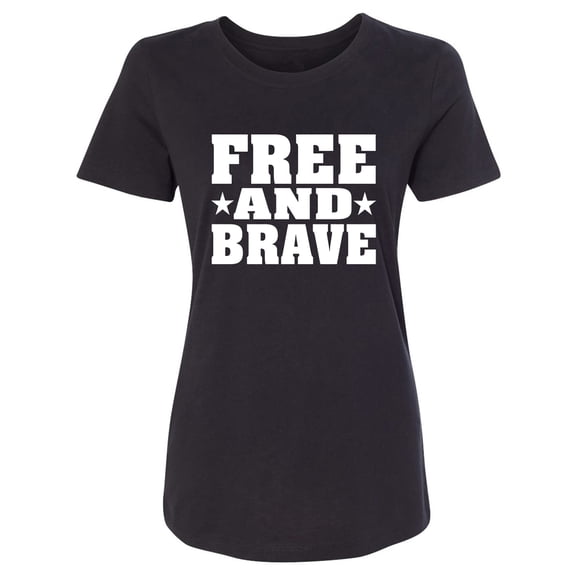 Free And Brave Womens crewneck tee