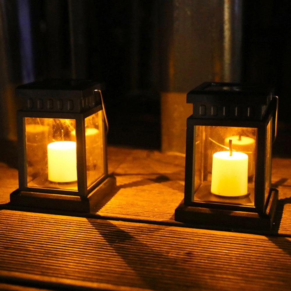 Solar Lanterns Outdoor Hanging Waterproof Solar Powered Patio Yard Backyard Christmas Decorative