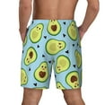 thumbnail image 4 of Haiem Avocado and Hearts Mens Swim Trunks with Compression Liner 2 in 1 Swimming Shorts Stretch Swimwear Quick Dry,Board Shorts-XX-Large, 4 of 9
