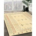 thumbnail image 2 of Ahgly Company Indoor Square Contemporary Sun Yellow Solid Area Rugs, 3' Square, 2 of 6