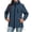 Navy, variant on BONIXOOM Women Jacket, Hooded Zip Jacket Color Block with Secure Pockets for Outdoor Army Green S-2XL