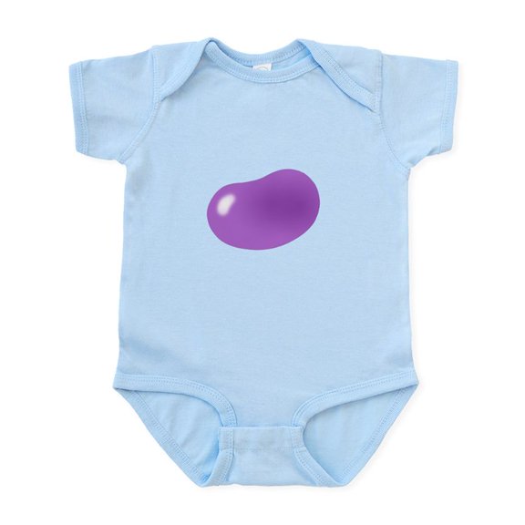 CafePress - Bigger Jellybean Purple Infant Bodysuit - Baby Light Bodysuit, Size Newborn - 24 Months