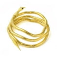 thumbnail image 3 of 3pcs Adjustable Iron Snake Wrap Bangles with Plastic Golden 35 inch(89cm) 6mm, 3 of 4