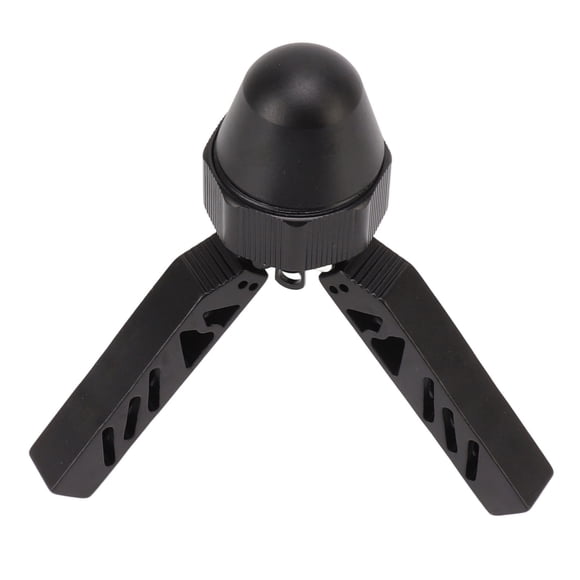 Camping Tripod, Aluminum Alloy Smooth Top Tent Support Tripod Large Bearing Area Black for Hiking
