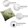 thumbnail image 4 of BANET Throw Pillow Cushion Cover, Lake Flowers Leaves on Abstract Backdrop Like , Decorative Square Accent Pillow Case 22x22in, 4 of 5