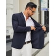 thumbnail image 3 of COOFANDY Men Blazer Jacket Slim Fit Business Casual Sport Coat Two Buttons Travel Blazer, 3 of 6