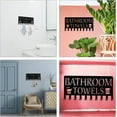 thumbnail image 6 of DIY Bathroom Towel Holder Bathroom Towels 10 Hooks Racks for Bathroom Pool Beach Towels Bathrobe Clothing Metal Sandblasted Wall Mount Hanger Storage Organizer DIY, 6 of 6