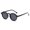 C01 Glossy black frame, all gray, variant on New Round Retro Small Frame Sunglasses