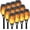 Yellow, variant on 8 Pack Solar Torch Light with Flickering Flame, 12 LEDs Solar Lights Outdoor, IP65 Waterproof Solar Tiki Torches for Outside Landscape Decoration Outdoor Lights for Garden Yard Patio