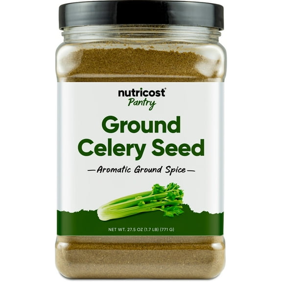 Nutricost Ground Celery Seed (1.7 Pound) Aromatic Ground Spice - For use in Pickling, Soups, Curries, Stews & More