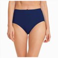 thumbnail image 6 of Hessimy Women's Swim Bottom High Waist Retro Basic Full Coverage Bikini Tankini Swimsuit Briefs(Navy,L), 6 of 6