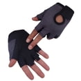 thumbnail image 2 of Guantes de fitness de medio dedo para hombres y mujeres, para entrenamiento en gimnasio, mancuernas, yoga, deportes, equitación, malla de mariposa, transpirables y finos, 2 of 6