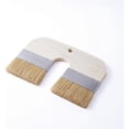 thumbnail image 3 of Limewash Paint Brush Natural Bristle - 4 Inch Wide U-Shaped Brush, 3 of 5