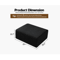 thumbnail image 2 of 37" Ottoman Seat, Corduroy Upholstered Deep Seat, Comfy Cloud Couch, DIY Combination, Plush Corduroy(Ottoman,Black), 2 of 2