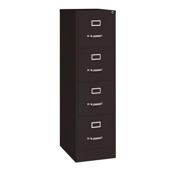 Hirsh 22" Deep 4 Drawer Commercial Metal File Cabinet - Black - 3 units total