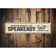 thumbnail image 2 of Speakeasy Entrance Sign, Bar Aluminum Metal Decor Sign - 4x18 inches, 2 of 4