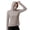 Gray women plus size sun shirt a1, variant on Women Plus Size Hooded Long Sleeve UPF 50 Sun Protection Shirts Casual Workout Tee Tops Solid Tshirts for Outdoor Running Fishing Hiking, Beige XL