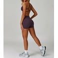 thumbnail image 3 of PISONIC Workout Sets for Women 2 Pieces Criss Cross Back Sports Bras Matching High Waist Butt Lifting Shorts Yoga Outfits, 3 of 11