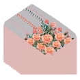 thumbnail image 1 of Sobres de papel con diseño floral para invitaciones, tarjetas de agradecimiento y tarjetas de felicitación, 16,1 x 11,4 cm, paquete de 50, 1 of 5