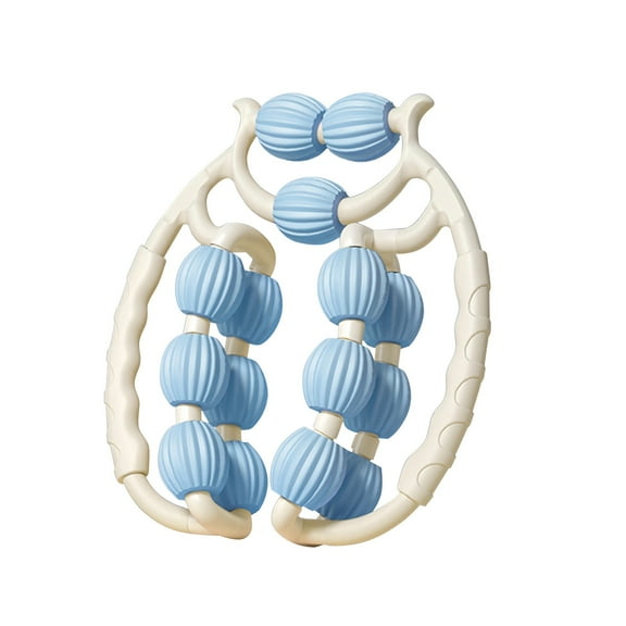 15 Wheel Muscle Roller with Elastic Bracket, Leg Massager for Home Gym Use, Blue