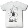 thumbnail image 1 of Popeye Sailor Man White Adult T-Shirt, 1 of 2