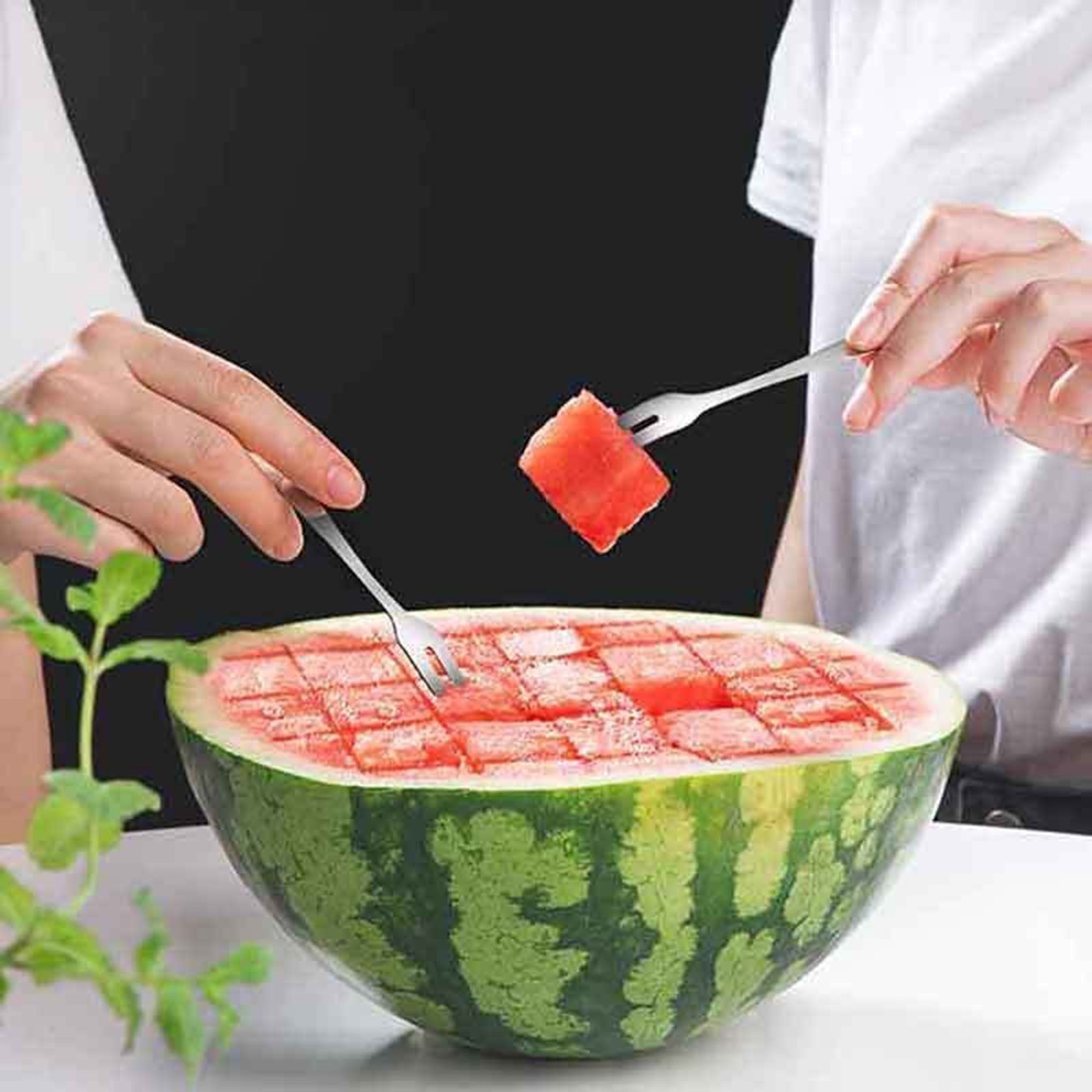 Posdfud Stainless Steel Watermelon Cube Cutter & Slicer, Kitchen