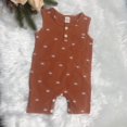 thumbnail image 3 of Kmbangi Baby Sleeveless Sun Print Bouton Col Rond avec Poche, 3 of 10