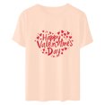 thumbnail image 5 of VKOYWKM Love Heart T Shirts Women Valentines Day Shirts Cute Love Heart Graphic Tees Short Sleeve Casual Crew Neck Holiday T Shirts Classic Romantic Valentine Cute Clothes, 5 of 7