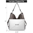 thumbnail image 3 of Vonmay Hobo Bag for Women Large Capacity Shoulder Bag Soft Leather with decorative studs, 3 of 6