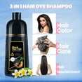 thumbnail image 3 of Champú colorante para el cabello IIIMEIDU 3 en 1, negro natural, 500 ml, cubierta gris, 3 of 6