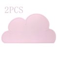 thumbnail image 2 of Manteles individuales para niños, 2 unidades, platos de alimentación portátiles antideslizantes de silicona con nubes para bebés, resistentes al calor, para niños pequeños, niños pequeños, color gris, 2 of 8