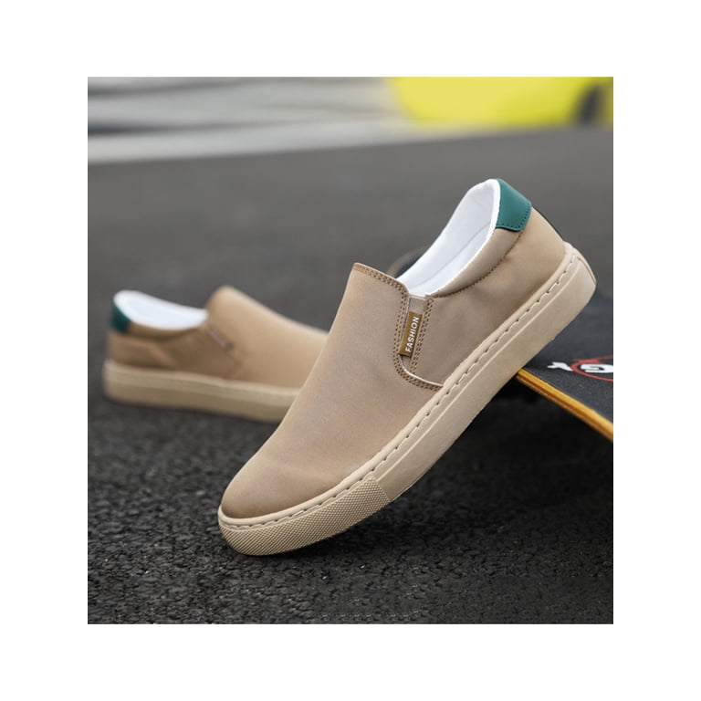 Gomelly Mens Canvas Shoes Slip On Loafers Casual Sneakers  display picture 3