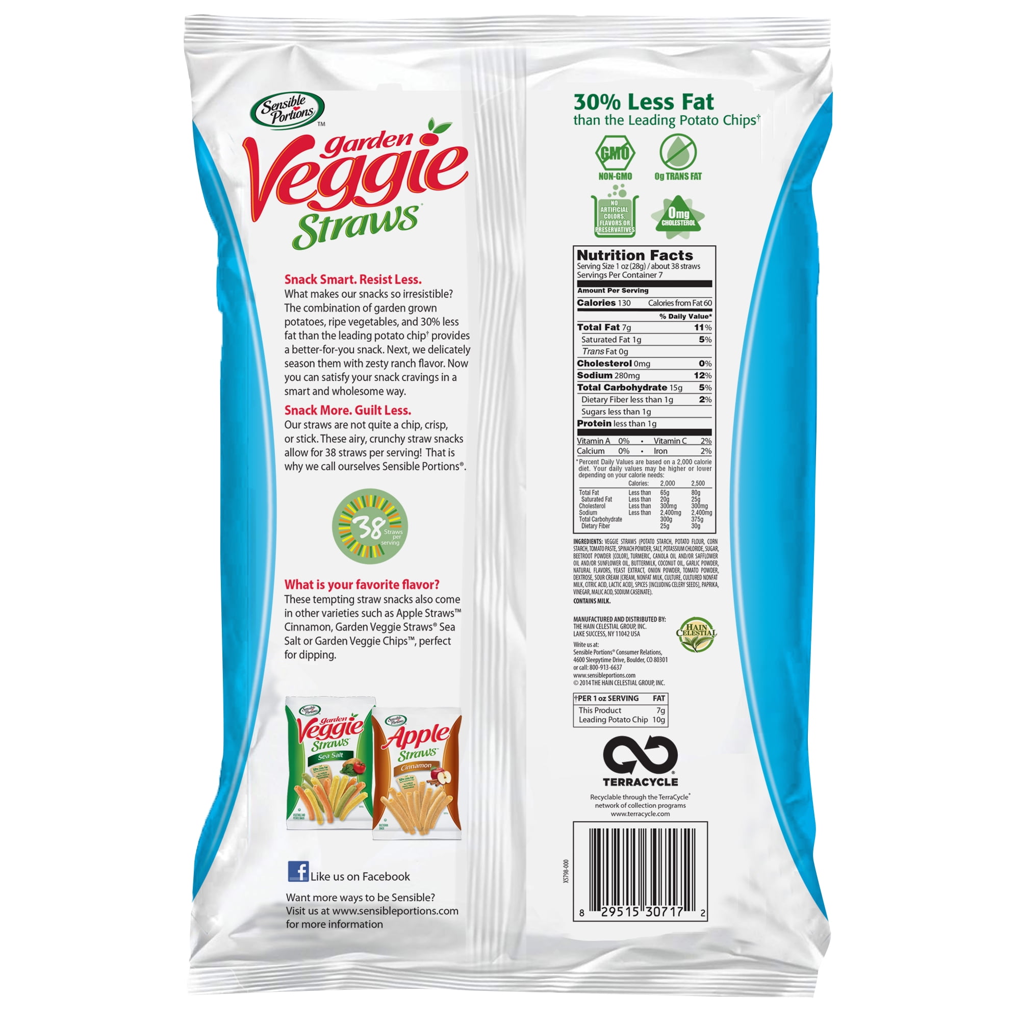 Garden Veggie Straws Nutrition Label Fasci Garden