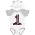 thumbnail image 3 of Inktastic First Birthday Red Hockey Boys or Girls Baby Bodysuit, 3 of 5