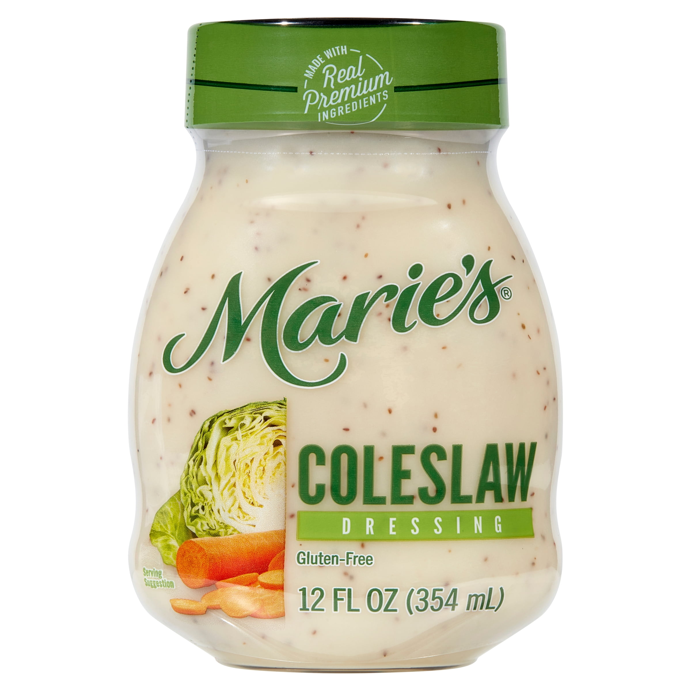 Marie's Original Coleslaw Refrigerated Salad Dressing, 12 Fluid oz Jar