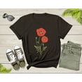thumbnail image 4 of Red Flower Plant Garden Flower Petals Blossom Nature Art T-Shirt Flower Plant Lover Gardener Gift T Shirt for Men Women Boys Girls Tshirt, 4 of 8