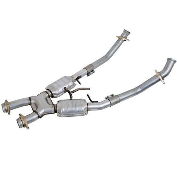 BBK Performance 1662 2.50 Catted X-Pipe Fits select: 1986-1993 FORD MUSTANG, 1985 FORD MUSTANG LX/GT