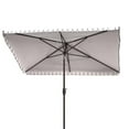thumbnail image 3 of Safavieh Elegant Valance 6.5x10ft Rect Metal/Polyester Umbrella in White/Black, 3 of 5