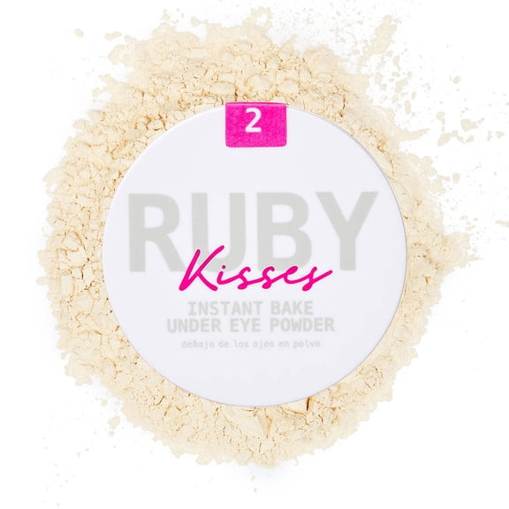 Ruby Kisses Instant Bake Undereye Powder - Vegan, Cruelty Free Powder for Brightening Eyes and Smudge-Free Makeup