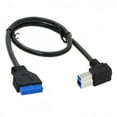 thumbnail image 3 of Chenyang CY 90 Degree Left angled USB 3.0 B Type Male to 3.0 Motherboard 19pin Header Cable 50cm Cable, 3 of 6