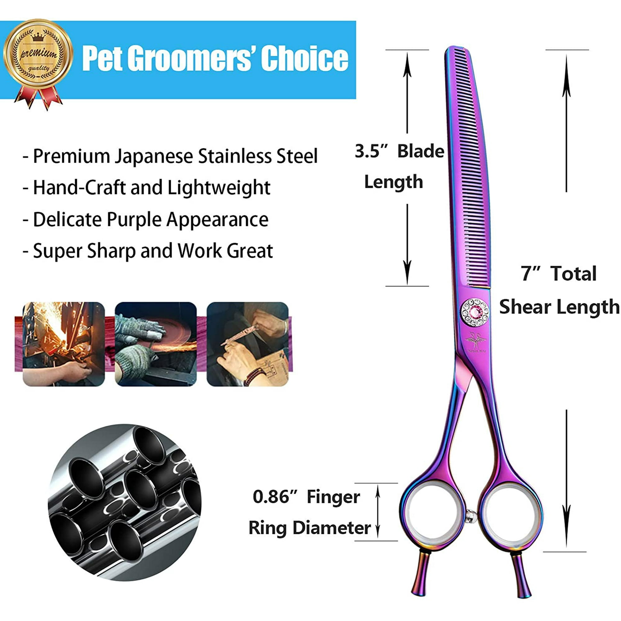Dog grooming chunking shears hotsell