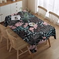 thumbnail image 2 of Pioneer Flower Floral Print Pattern Rectangle Tablecloth 60"x84",Waterproof Polyester Rectangle Table Cloth, Wipeable Spillproof Polyester Tablecloth for Dining, Camping, Indoor and Outdoor, 2 of 5