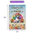 thumbnail image 5 of Wagging Tail Bull Terrier Celebrates Rainbow Pride Month LGBT LGBTQ+ Garden Flag 12x18in Double Sided Bully Dog Lovers Gifts Idea Outdoor Decor - 01003, 5 of 5