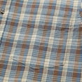thumbnail image 4 of Dubinik Mens Short Sleeve Button Down Shirts 100% Cotton Plaid Men's Casual Button-Down Shirts with Pocket, 4 of 6