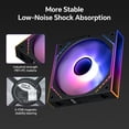 thumbnail image 4 of Thermalright TL-M12QR-S X3 Reverse 120mm ARGB PC Case Fans, 1500 RPM PWM, 47.6 CFM High Airflow, S-FDB Bearing, 3-Pack, 4 of 8