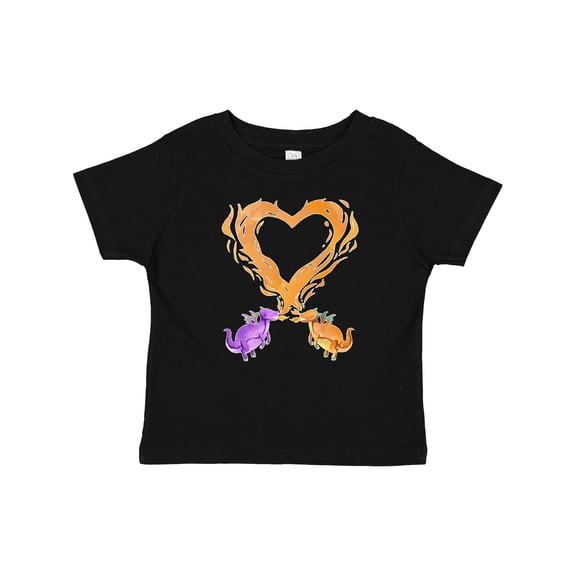 Inktastic Fire Heart Dragons Boys or Girls Baby T-Shirt