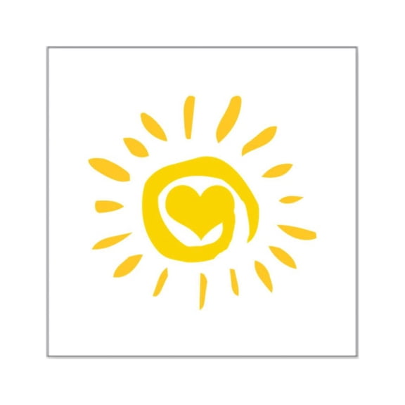 CafePress - Sun Square Sticker 3 X 3 - Square Sticker 3" x 3"