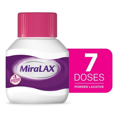 MiraLAX Laxative Powder for Gentle Constipation Relief, 7 Doses