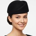 thumbnail image 3 of Hsqqdc Women Vintage Wool Pillbox Fascinator Hat Formal Church Wedding Tea Party Stewardess Cap, 3 of 7